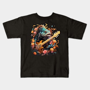 Oarfish Playing Guitar Kids T-Shirt